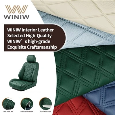 Nieuw PVC gecoat microvezel synthetisch leer voor autostoelbekleding